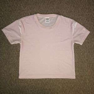 Pink cropped tee